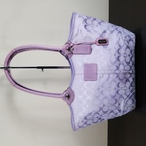 Coach C Signature Lavender Tote